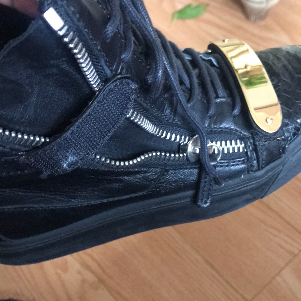 Giuseppe Zanotti Hightop Sneakers Sz 7 - Picture 13 of 15